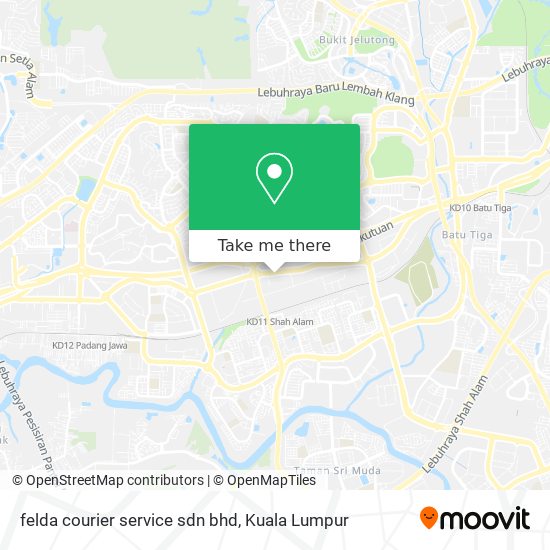 felda courier service sdn bhd map