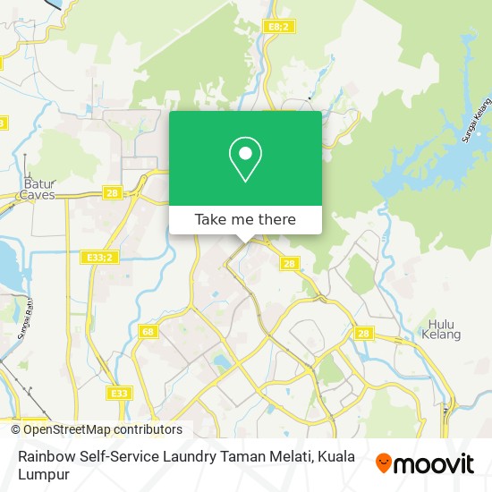 Rainbow Self-Service Laundry Taman Melati map