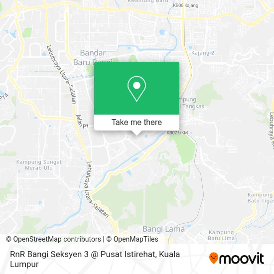 RnR Bangi Seksyen 3 @ Pusat Istirehat map