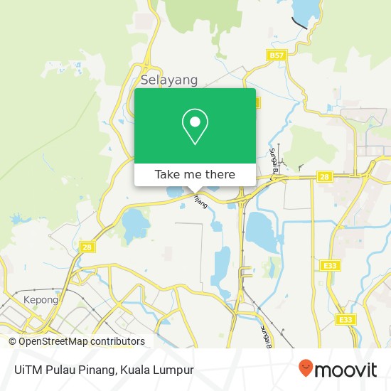 UiTM Pulau Pinang map