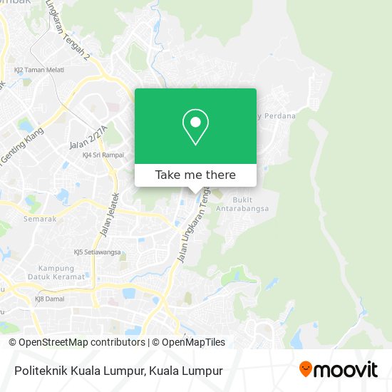Politeknik Kuala Lumpur map
