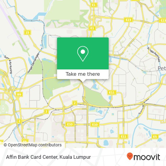 Affin Bank Card Center map