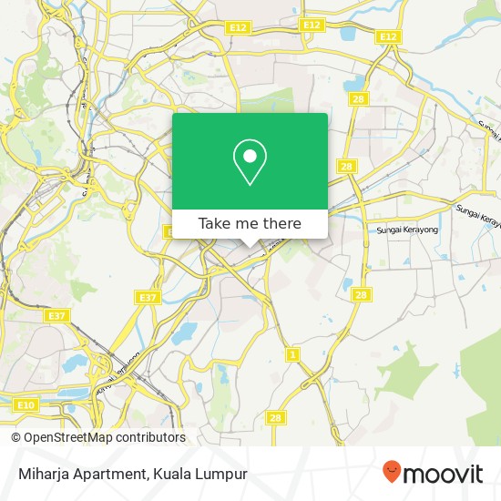 Miharja Apartment map