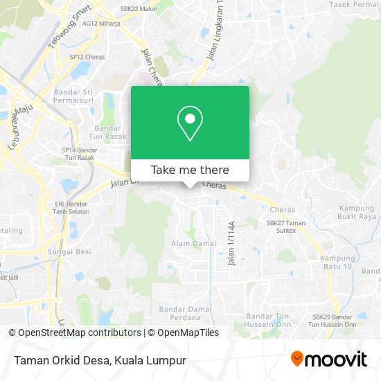 Taman Orkid Desa map