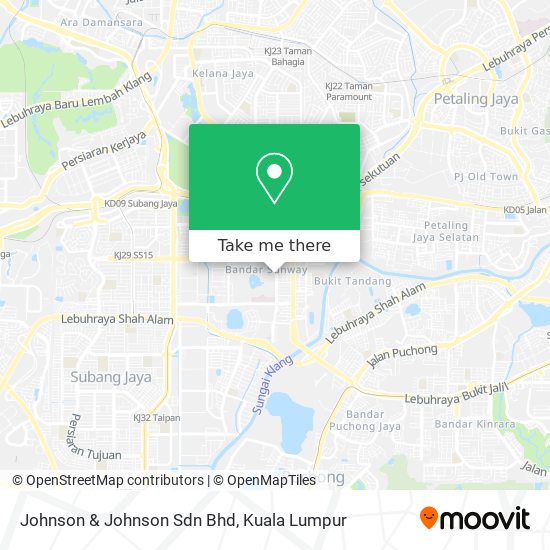 Johnson & Johnson Sdn Bhd map