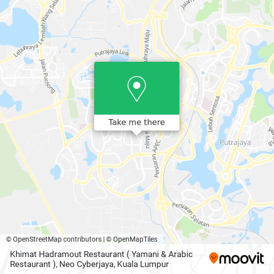 Khimat Hadramout Restaurant ( Yamani & Arabic Restaurant ), Neo Cyberjaya map
