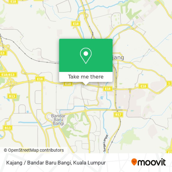 Kajang / Bandar Baru Bangi map