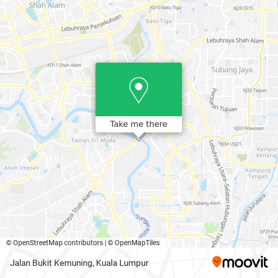 Jalan Bukit Kemuning map