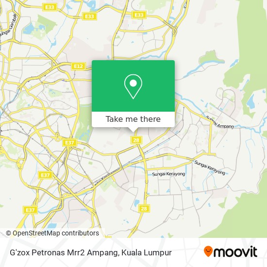 Peta G'zox Petronas Mrr2 Ampang