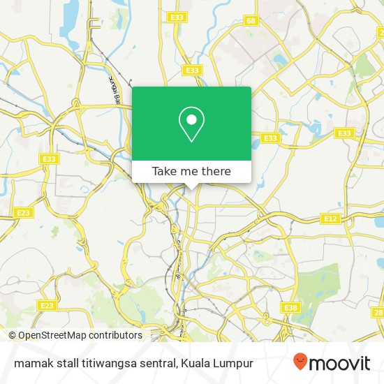 mamak stall titiwangsa sentral map