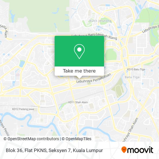 Blok 36, Flat PKNS, Seksyen 7 map