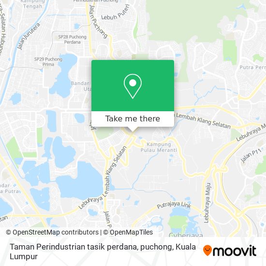 Peta Taman Perindustrian tasik perdana, puchong