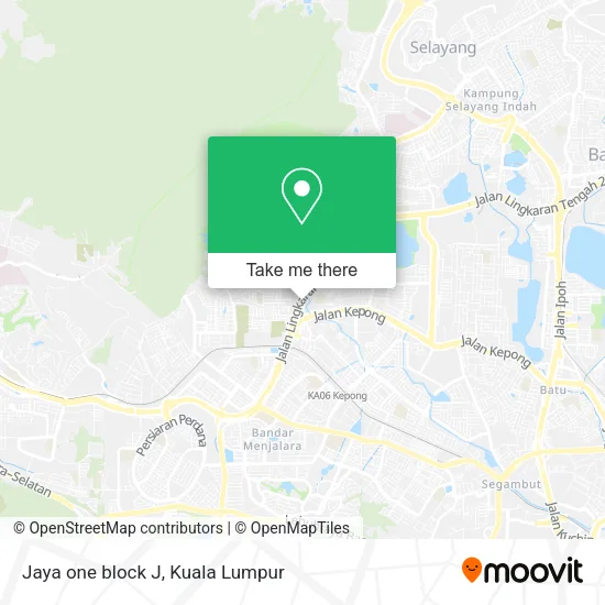 Jaya one block J map