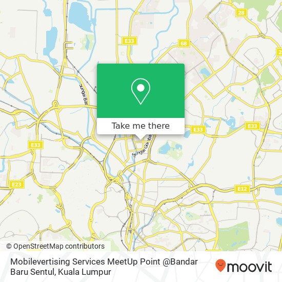 Mobilevertising Services MeetUp Point @Bandar Baru Sentul map