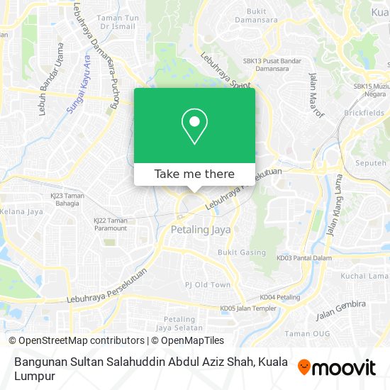 Peta Bangunan Sultan Salahuddin Abdul Aziz Shah