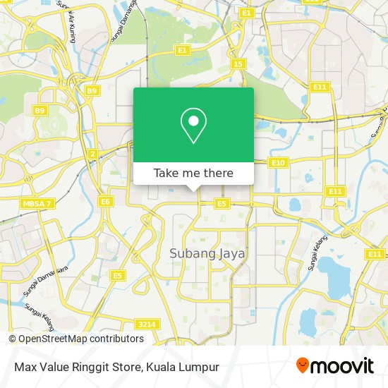 Max Value Ringgit Store map