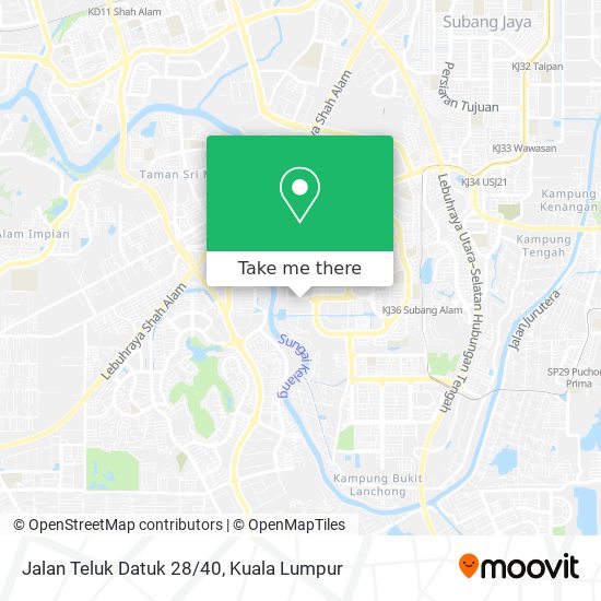 Peta Jalan Teluk Datuk 28/40