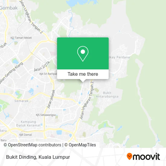 Bukit Dinding map