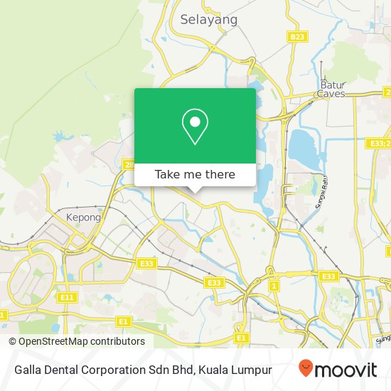 Galla Dental Corporation Sdn Bhd map