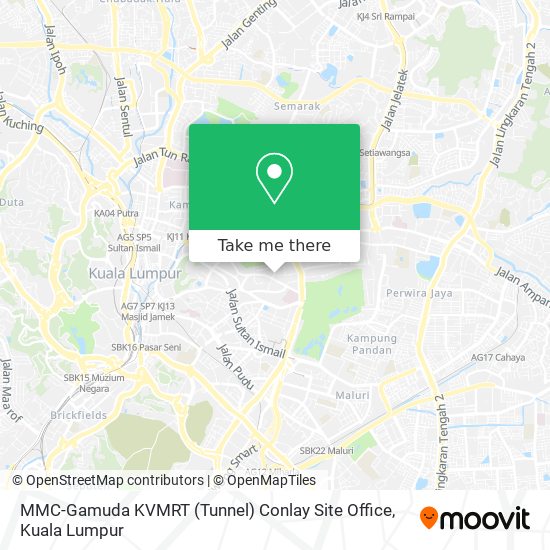 MMC-Gamuda KVMRT (Tunnel) Conlay Site Office map