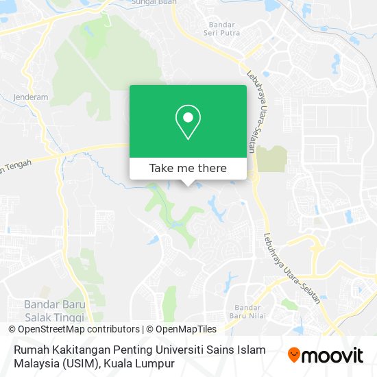 Rumah Kakitangan Penting Universiti Sains Islam Malaysia (USIM) map