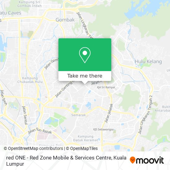 red ONE - Red Zone Mobile & Services Centre map