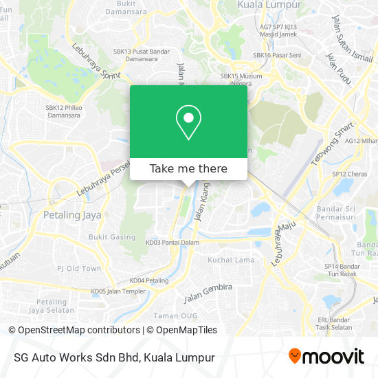 SG Auto Works Sdn Bhd map