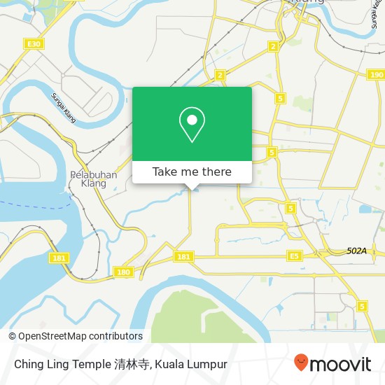 Ching Ling Temple 清林寺 map