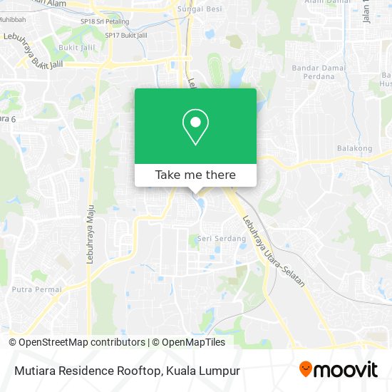 Mutiara Residence Rooftop map