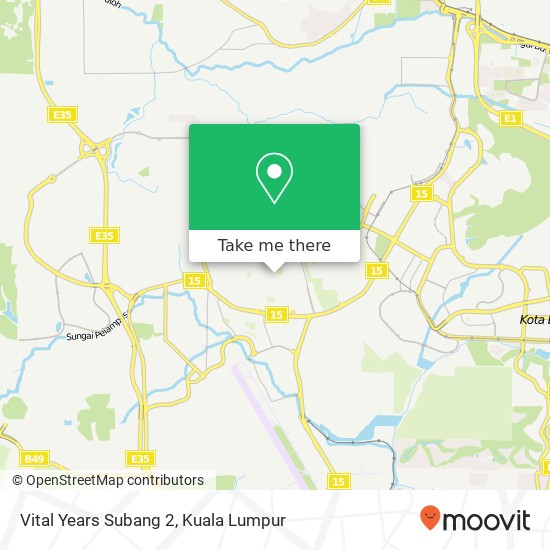 Vital Years Subang 2 map