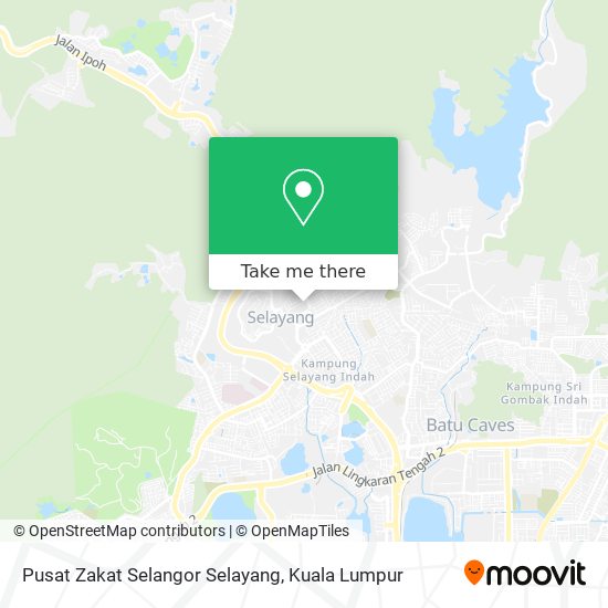 Pusat Zakat Selangor Selayang map