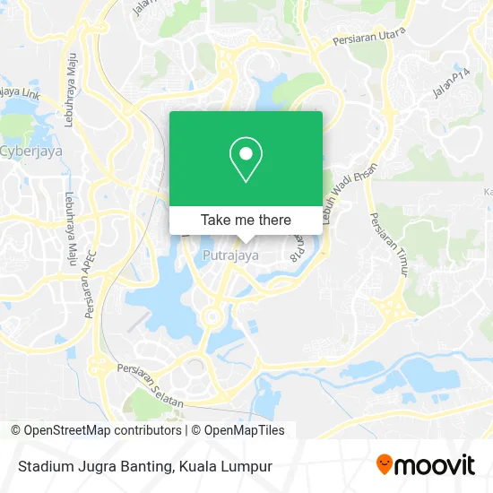 Stadium Jugra Banting map