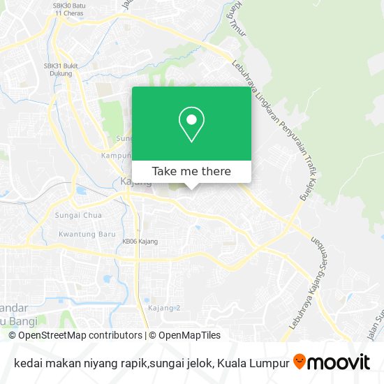 kedai makan niyang rapik,sungai jelok map