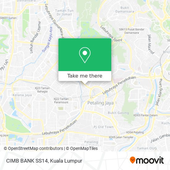 CIMB BANK SS14 map