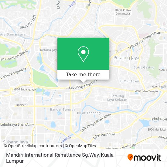 Peta Mandiri International Remittance Sg.Way