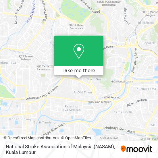 Peta National Stroke Association of Malaysia (NASAM)