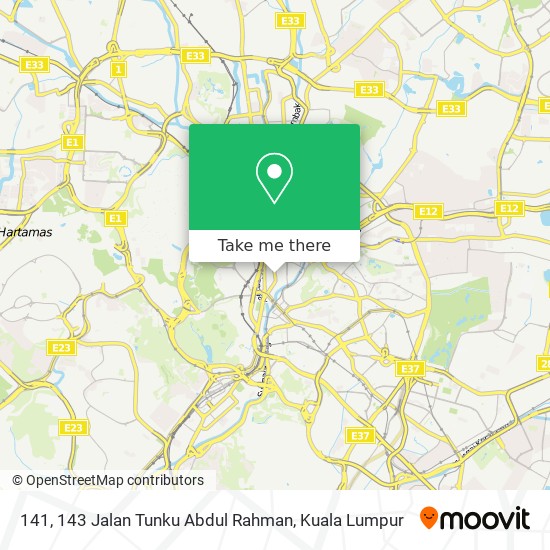 141, 143 Jalan Tunku Abdul Rahman map
