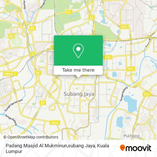 Peta Padang Masjid Al Mukminun,subang Jaya