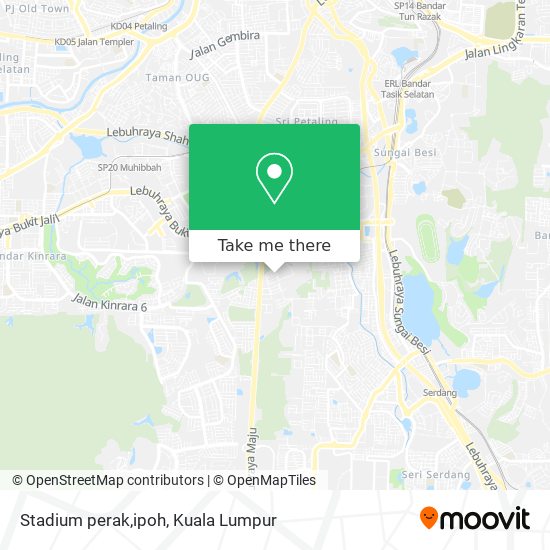 Stadium perak,ipoh map