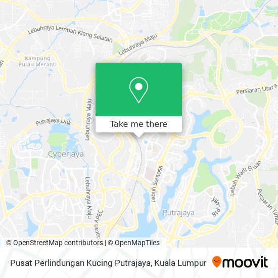 如何坐公交或火车去sepang的pusat Perlindungan Kucing Putrajaya