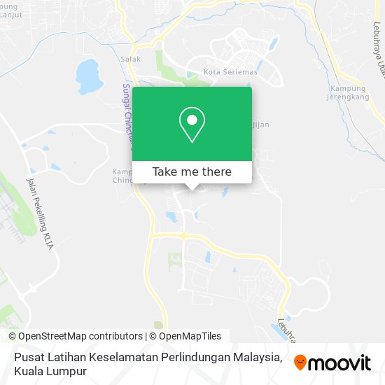 Pusat Latihan Keselamatan Perlindungan Malaysia map