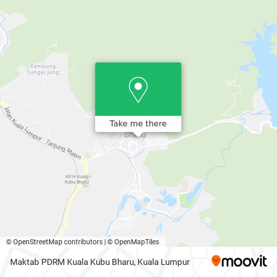 Peta Maktab PDRM Kuala Kubu Bharu