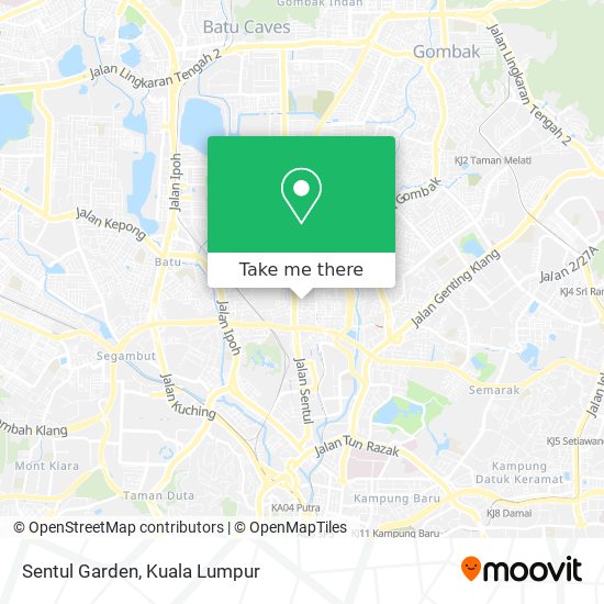 Sentul Garden map