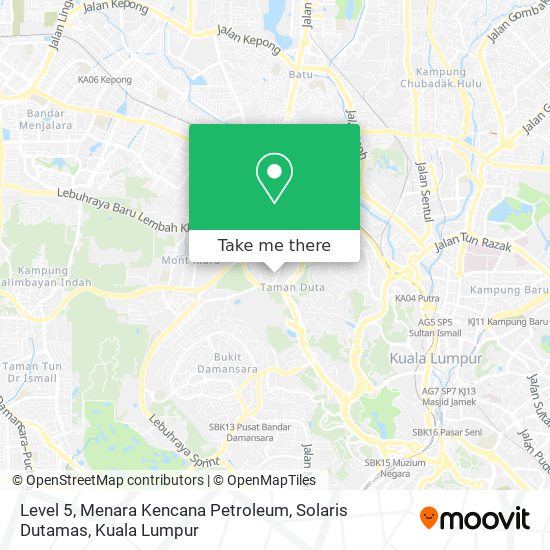 Level 5, Menara Kencana Petroleum, Solaris Dutamas map