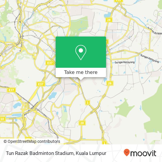 Tun Razak Badminton Stadium map