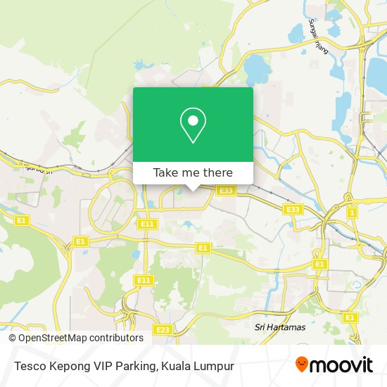 Tesco Kepong VIP Parking map