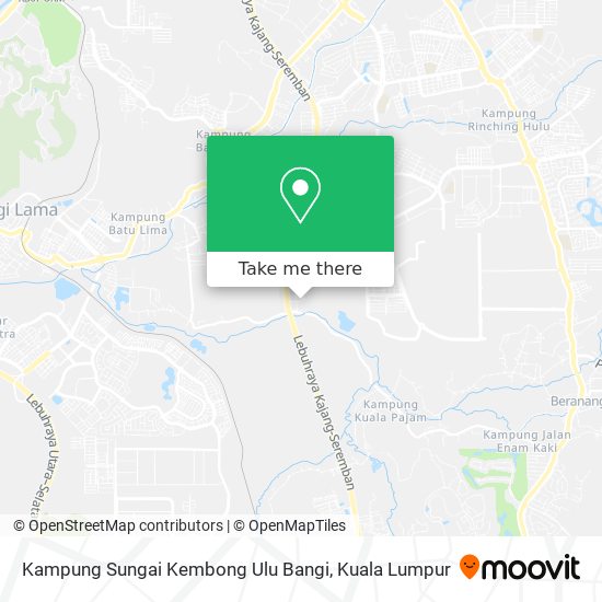Kampung Sungai Kembong Ulu Bangi map