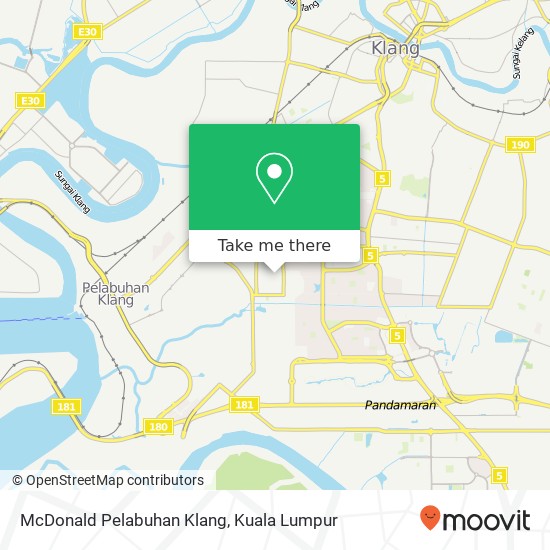 McDonald Pelabuhan Klang map