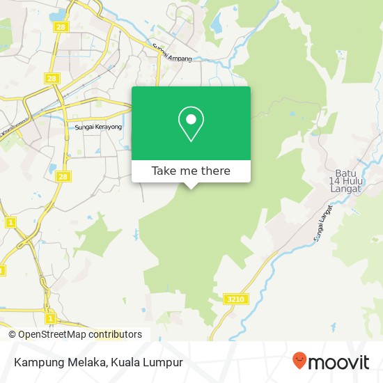 Kampung Melaka map