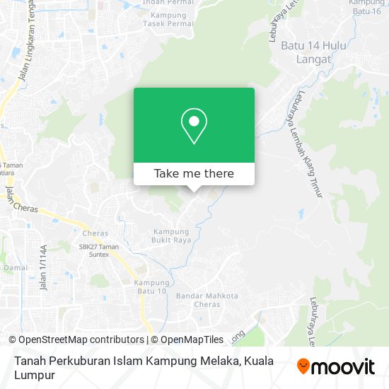 Peta Tanah Perkuburan Islam Kampung Melaka